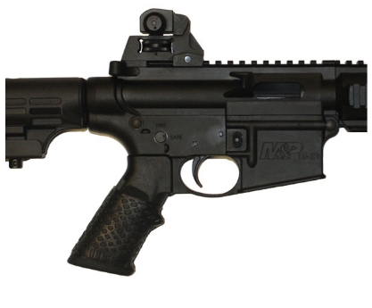 AR15 with TUFF1 Black Boa Gun Grip Cover